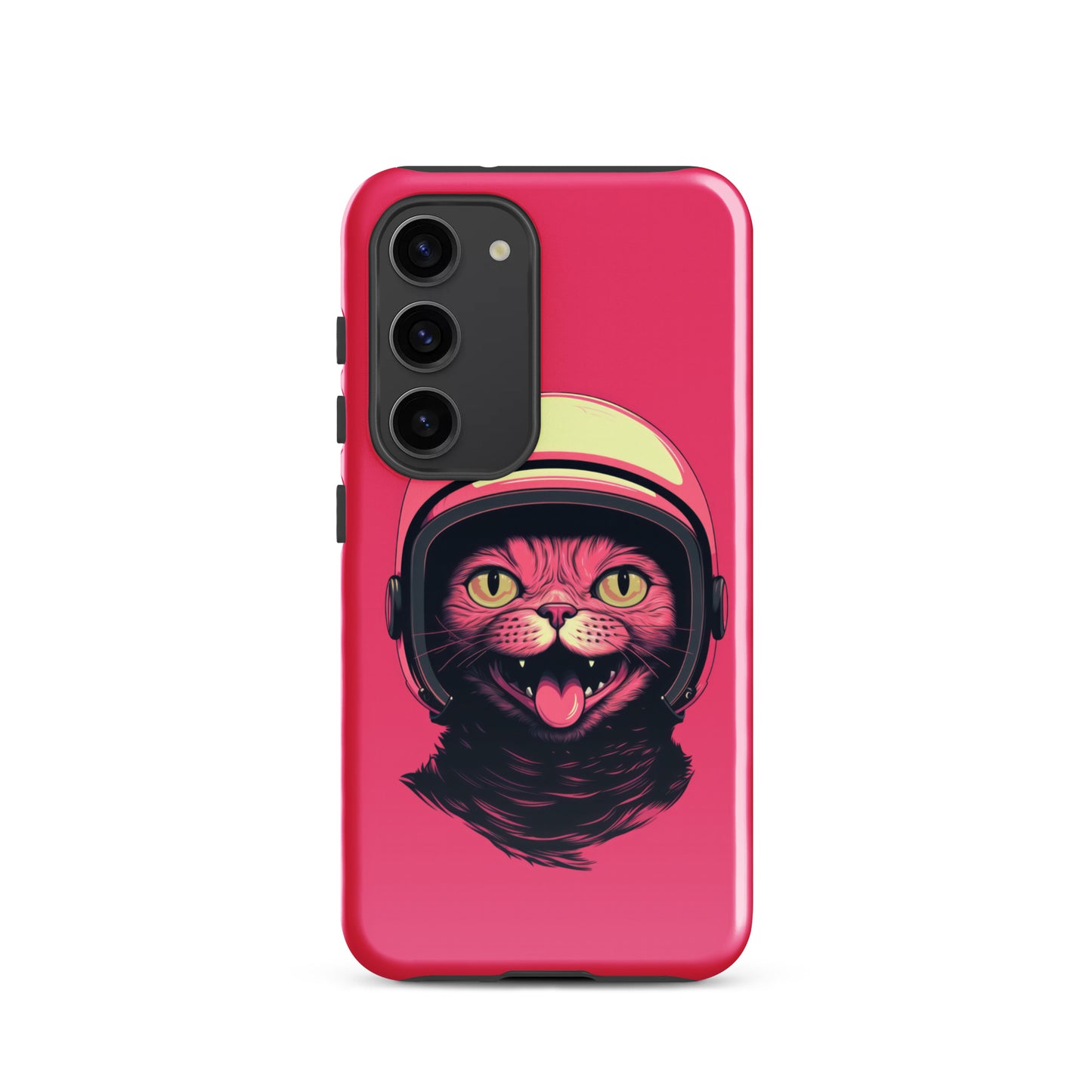 Pink Alien Cat Cosmonaut Tough Case for Samsung®