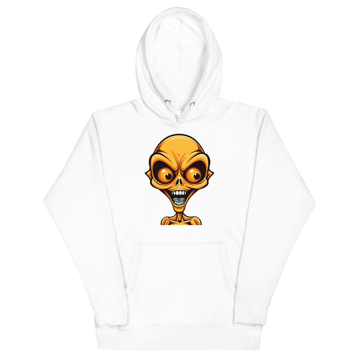 Orange Bug-eye Alien Hoodie
