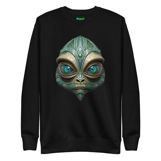 Alien Lizard Head | એલિયન લિઝાર્ડ હેડ Premium Sweatshirt
