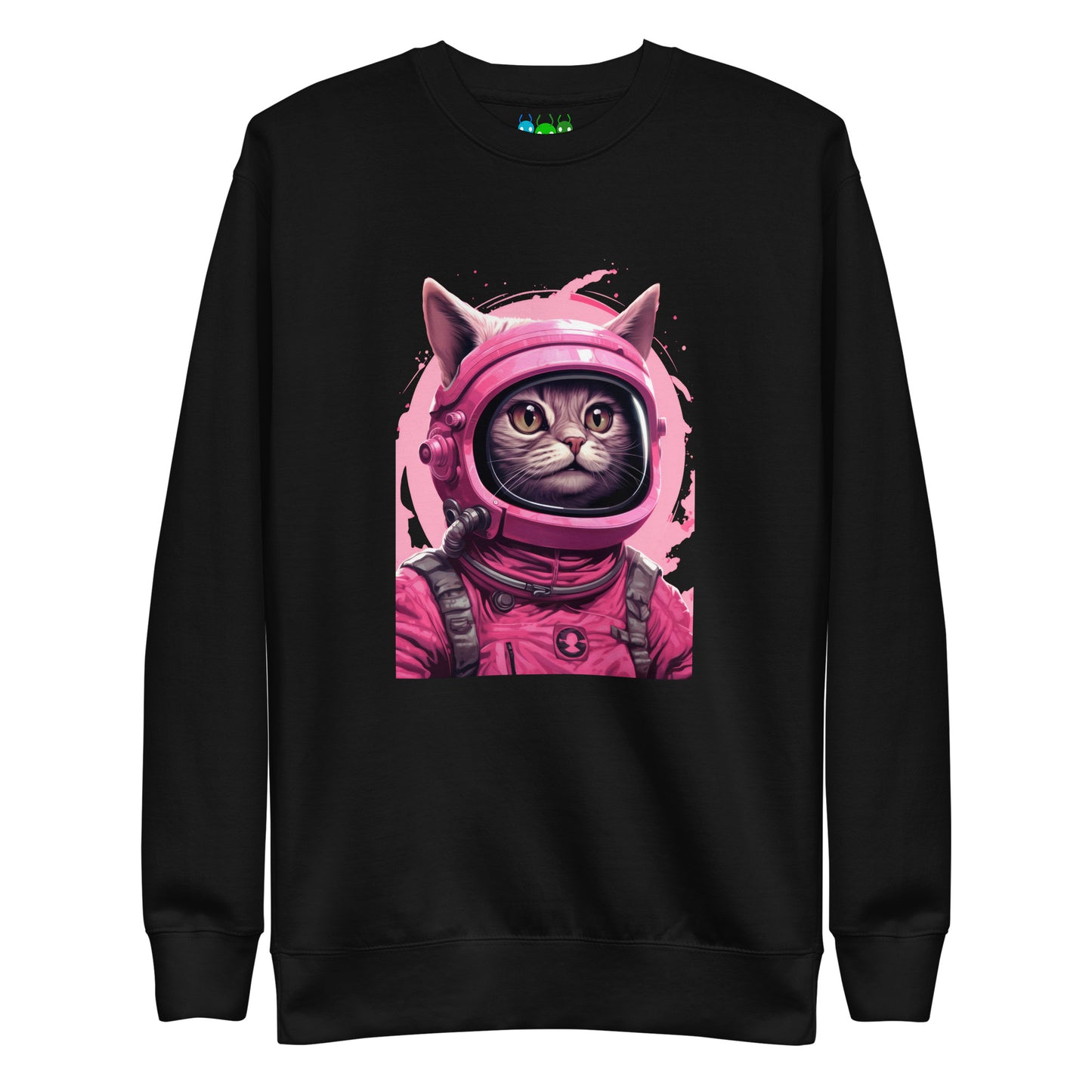 Pinky Cat Astronaut Premium Sweatshirt