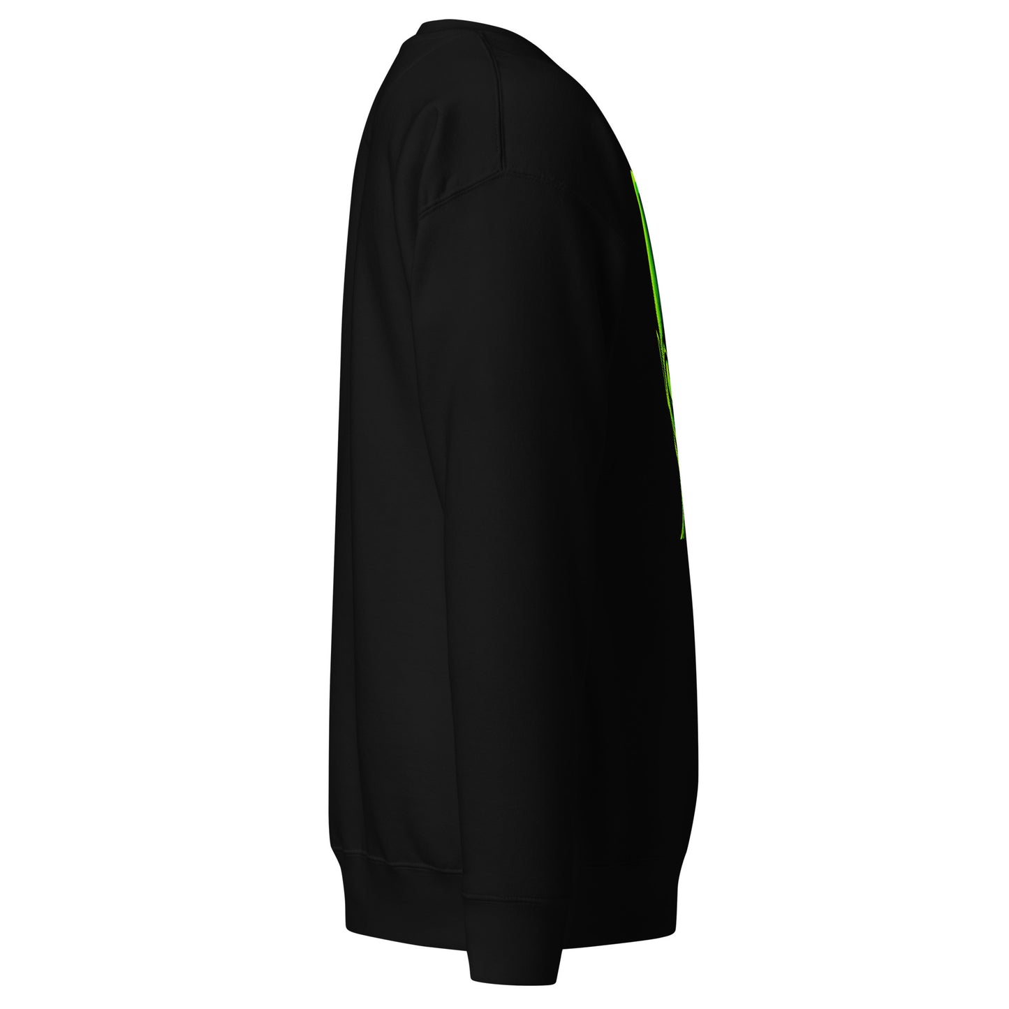 Amazing Green Alien Head Premium Sweatshirt