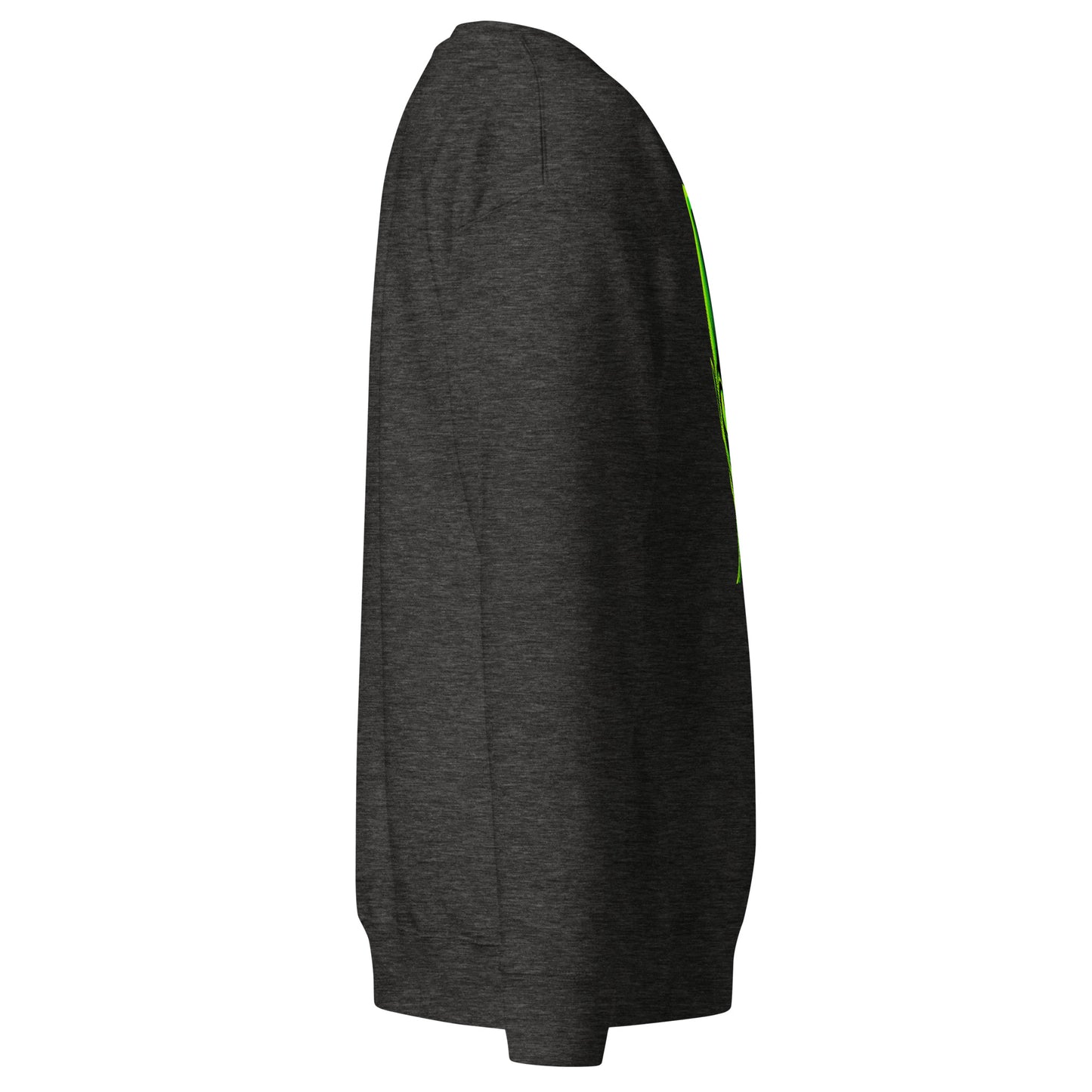 Amazing Green Alien Head Premium Sweatshirt