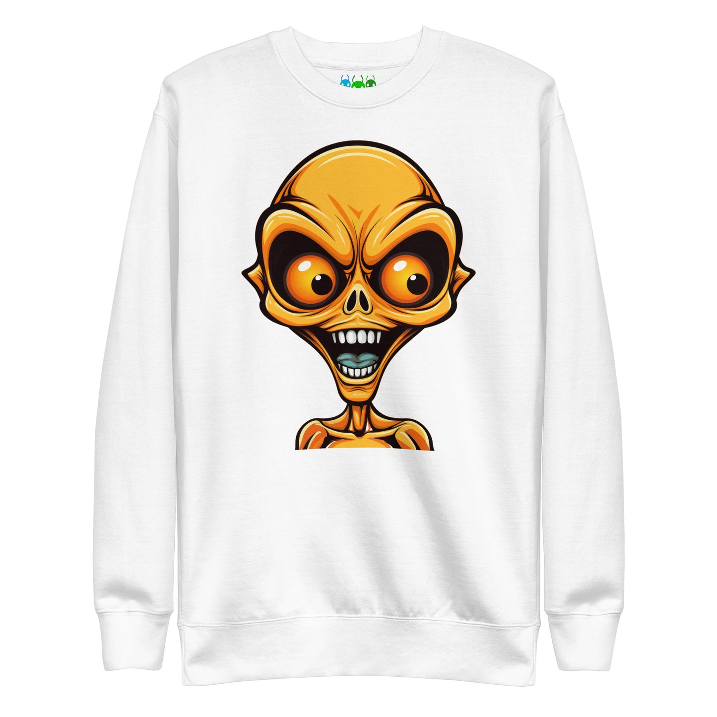 Orange Bug-eye Alien Premium Sweatshirt
