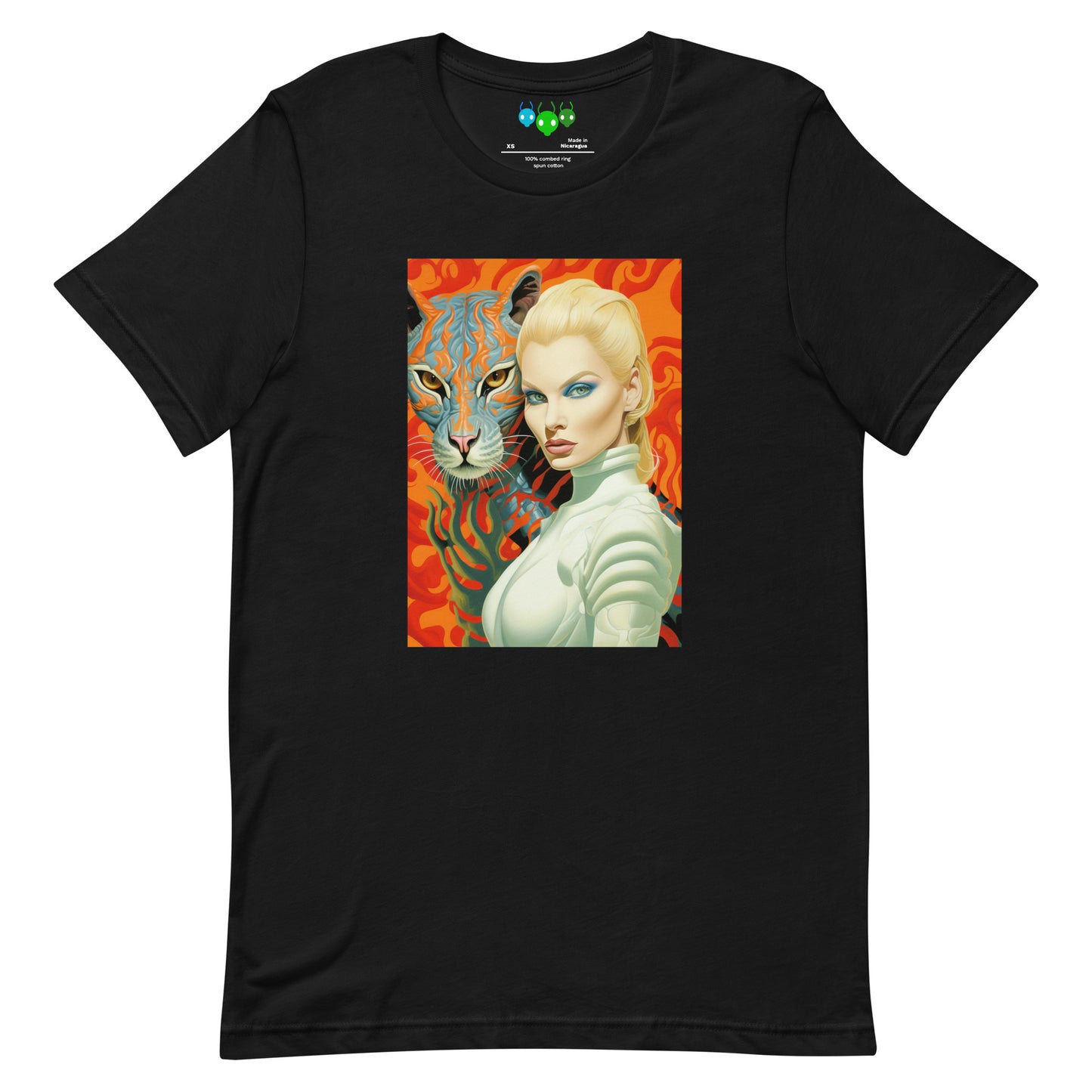 Alien Cat & Woman | Εξωγήινη γάτα T-shirt