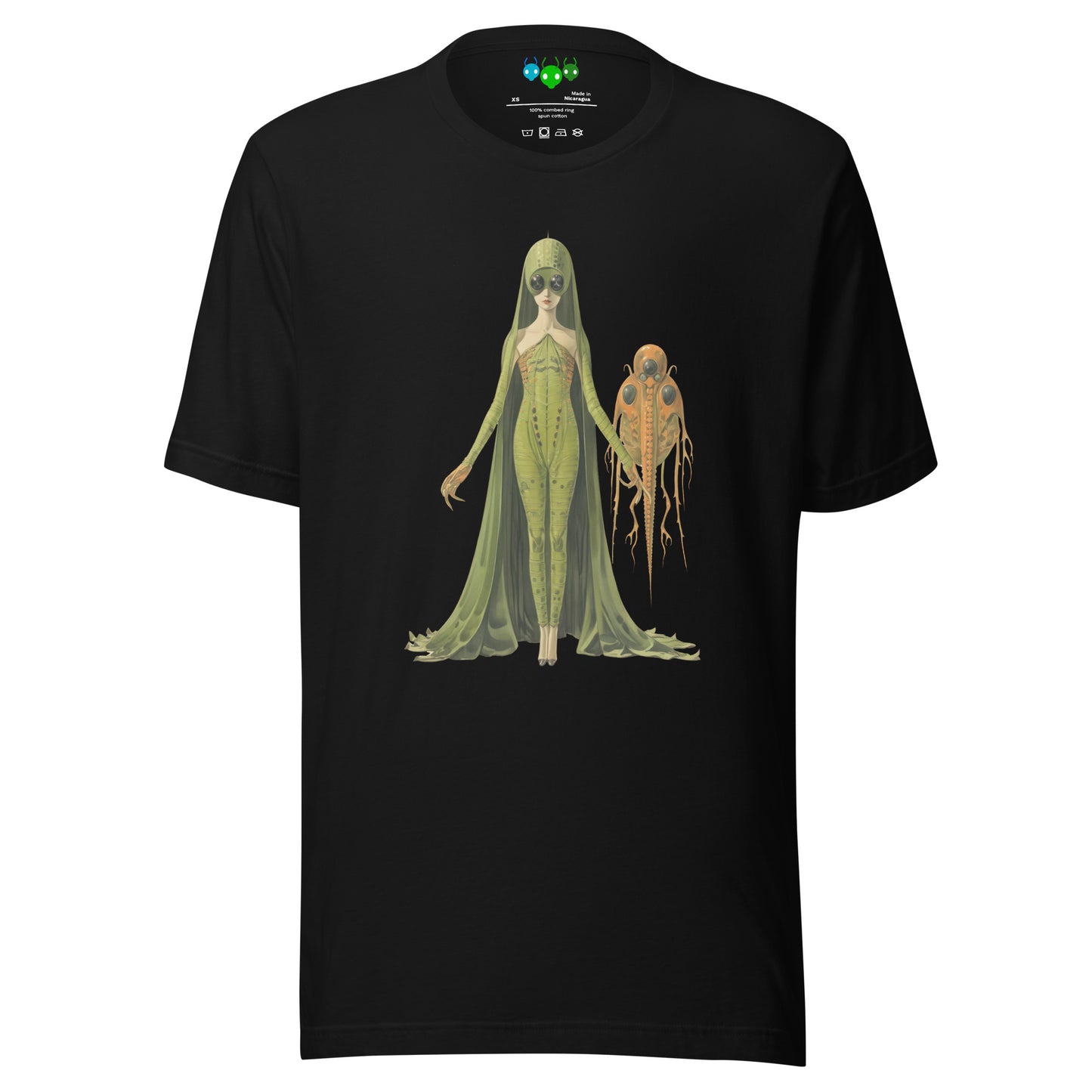 Green Lady Alien & Pet | గ్రీన్ లేడీ ఏలియన్ T-shirt