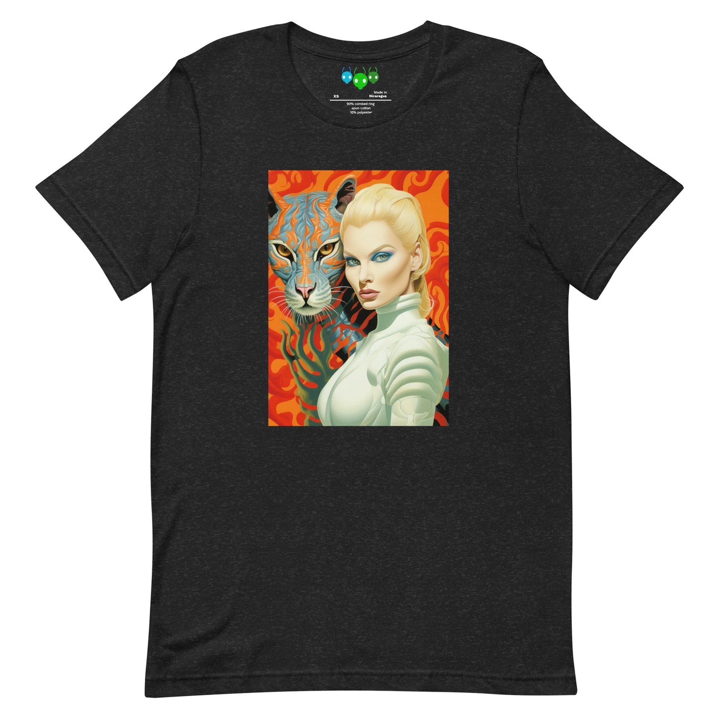 Alien Cat & Woman | Εξωγήινη γάτα T-shirt