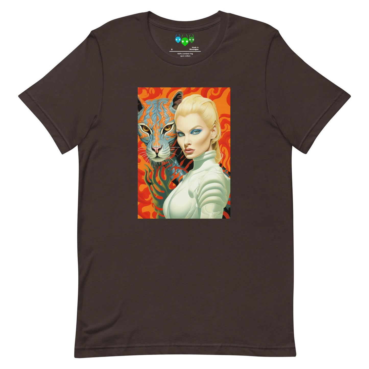 Alien Cat & Woman | Εξωγήινη γάτα T-shirt