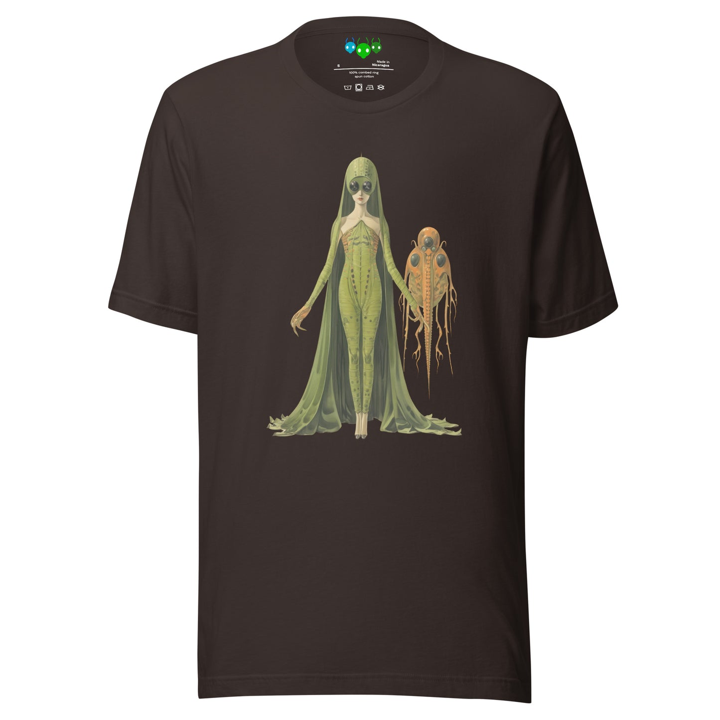 Green Lady Alien & Pet | గ్రీన్ లేడీ ఏలియన్ T-shirt