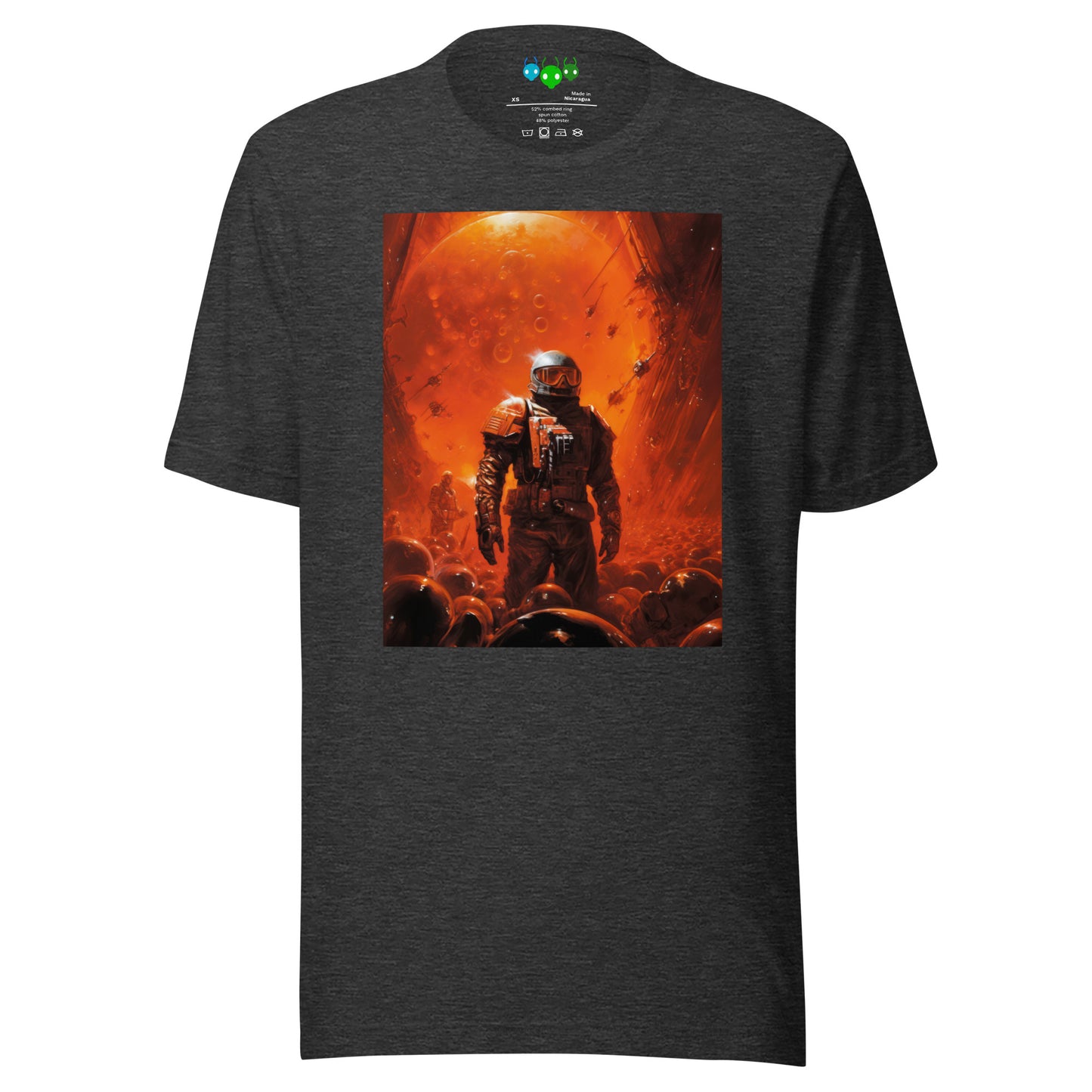 Red Alien Moon Battle | Science Fiction T-shirt