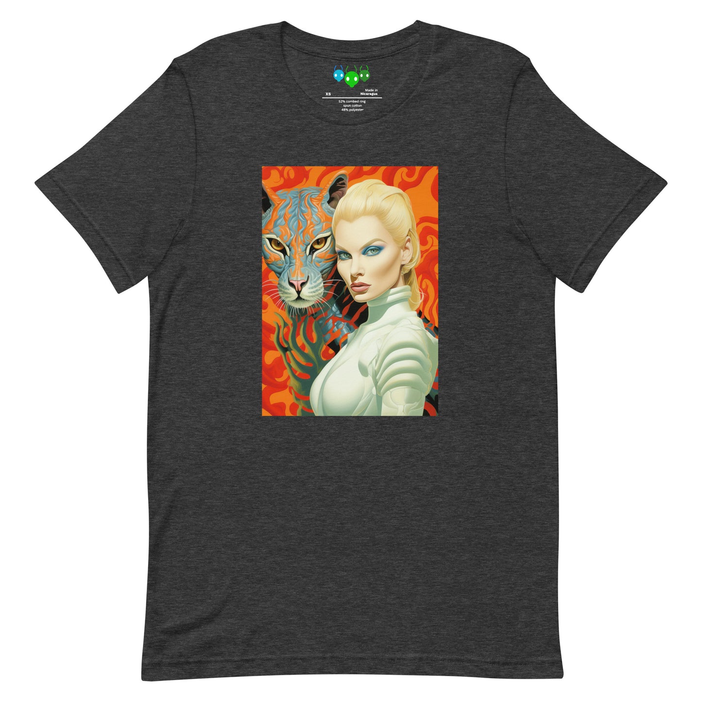 Alien Cat & Woman | Εξωγήινη γάτα T-shirt