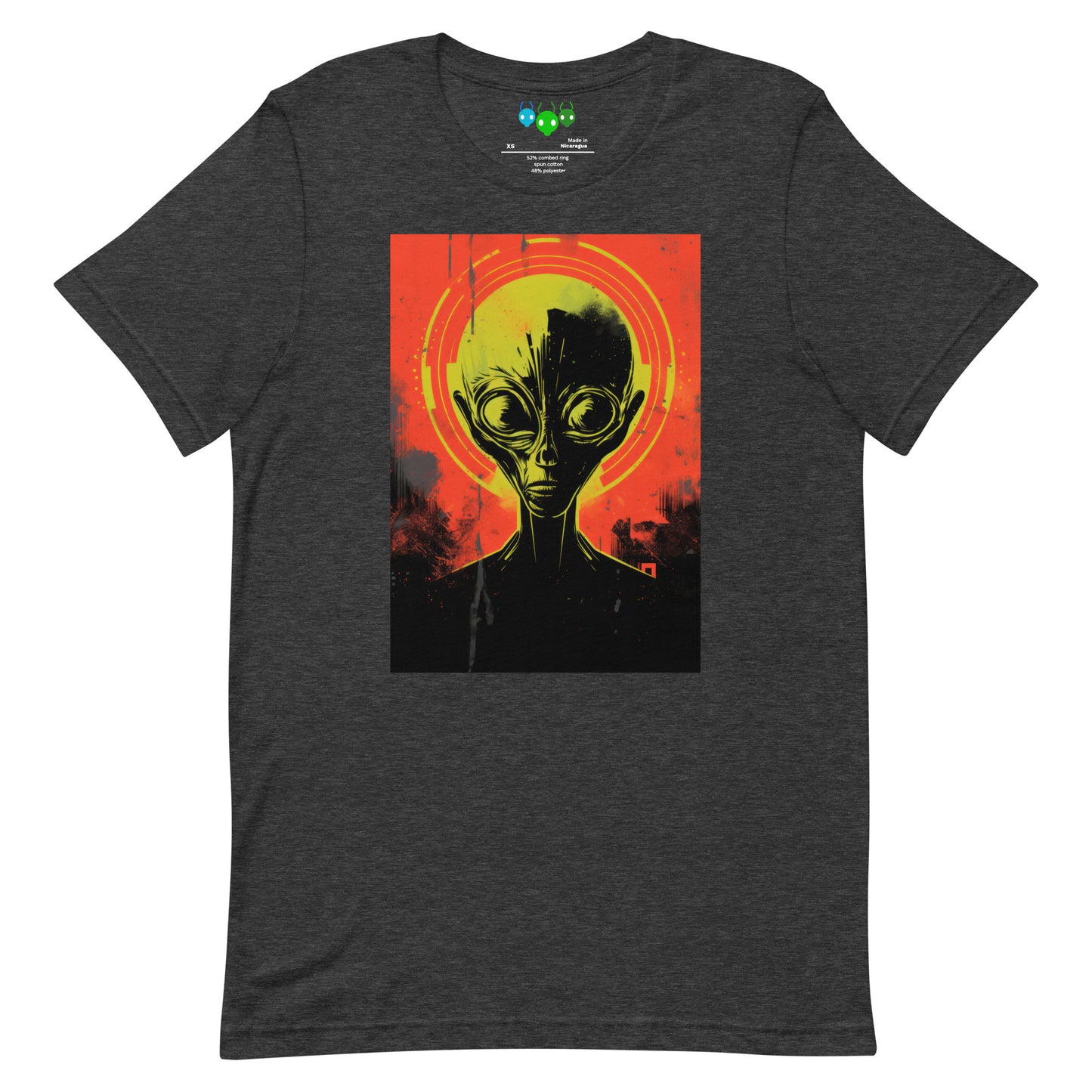 Red Righteous Alien Head T-shirt