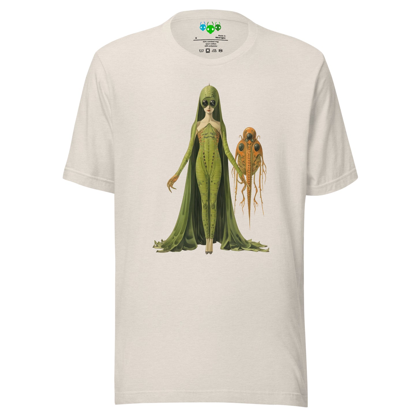 Green Lady Alien & Pet | గ్రీన్ లేడీ ఏలియన్ T-shirt
