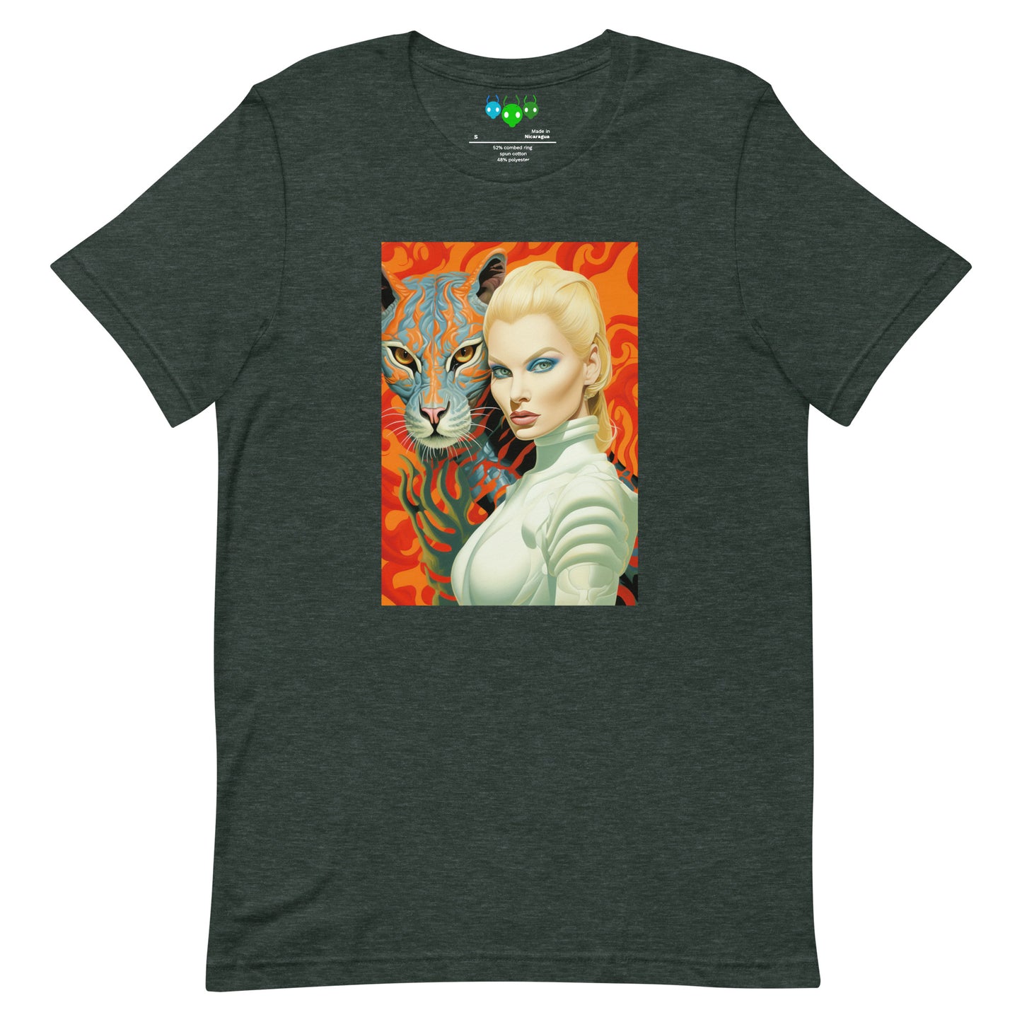 Alien Cat & Woman | Εξωγήινη γάτα T-shirt