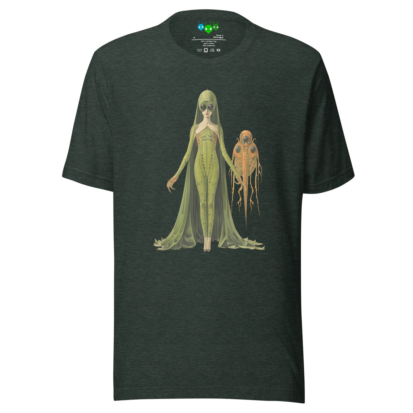 Green Lady Alien & Pet | గ్రీన్ లేడీ ఏలియన్ T-shirt