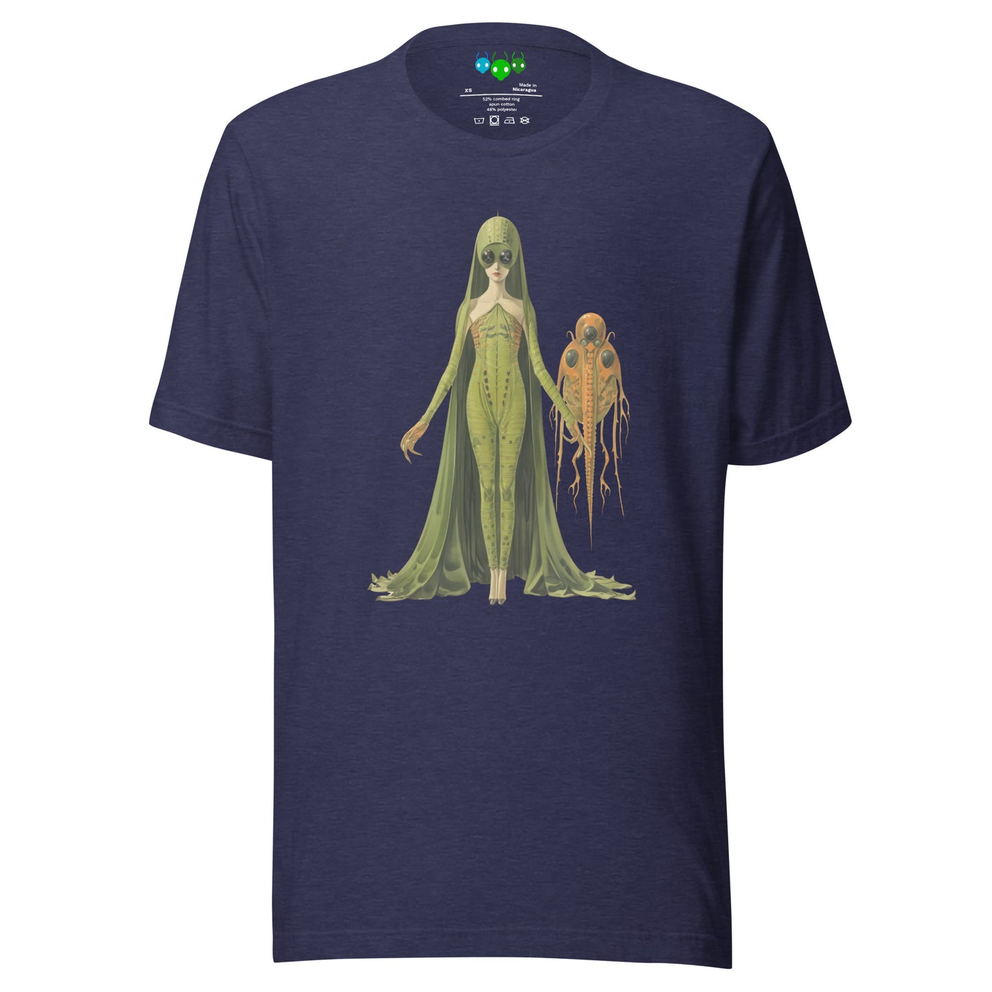 Green Lady Alien & Pet | గ్రీన్ లేడీ ఏలియన్ T-shirt