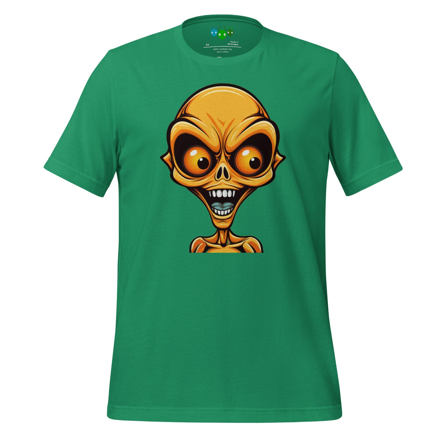 Orange Bug-eye Alien T-shirt