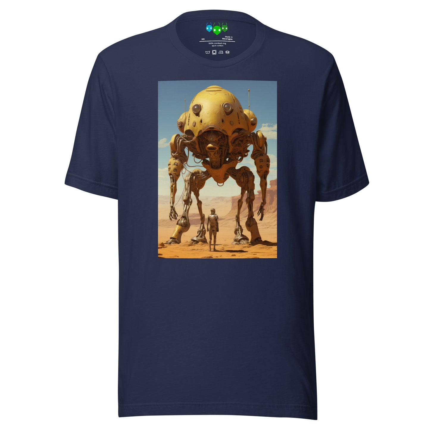 Standing Yellow Frog Mech | Science Fiction T-shirt