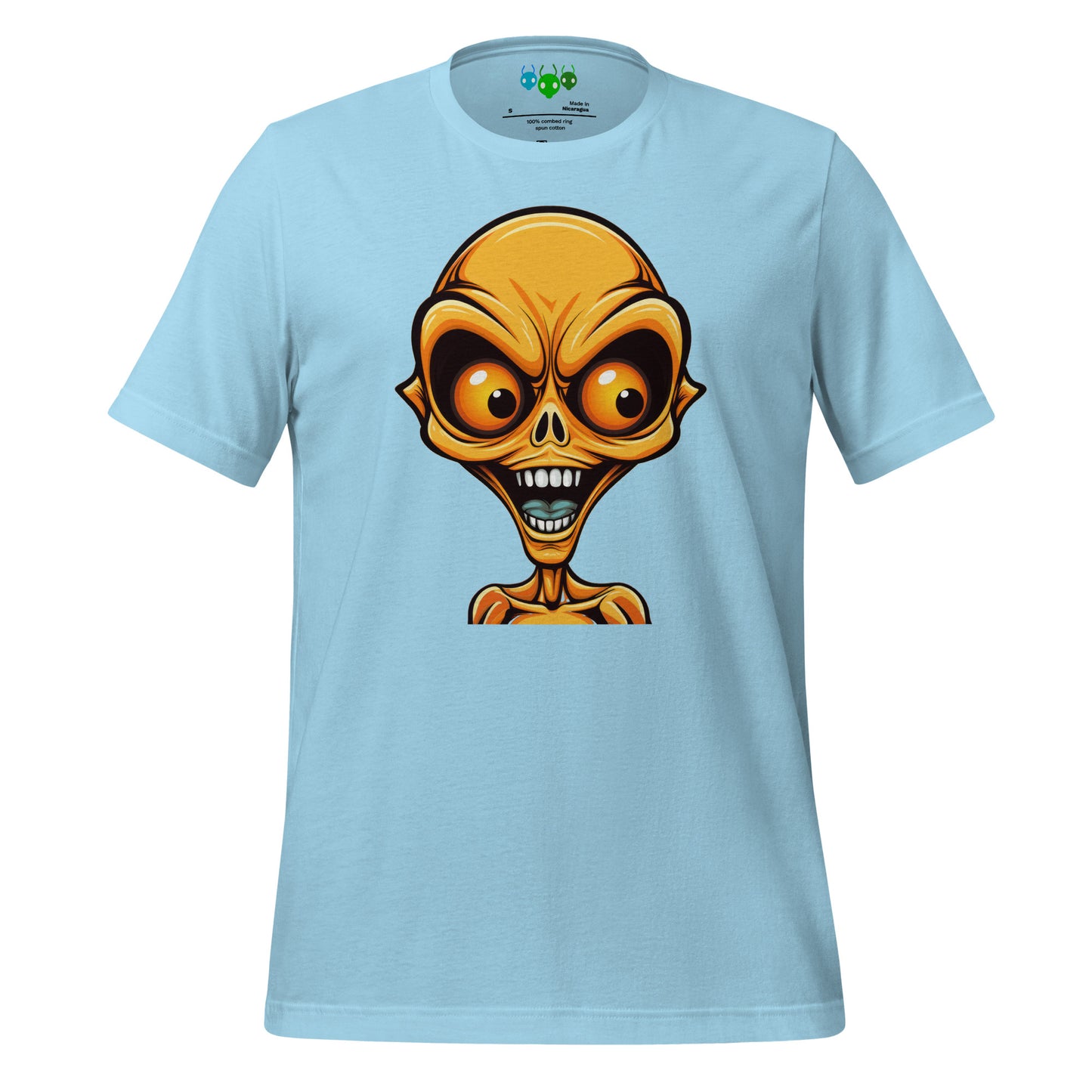Orange Bug-eye Alien T-shirt