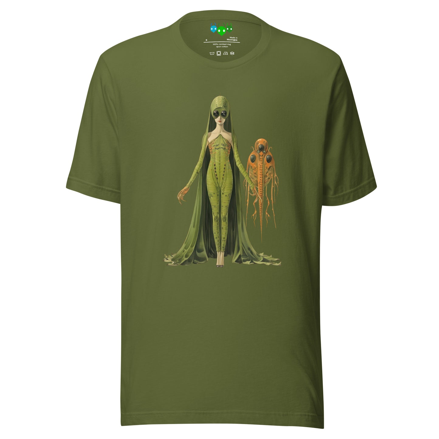 Green Lady Alien & Pet | గ్రీన్ లేడీ ఏలియన్ T-shirt