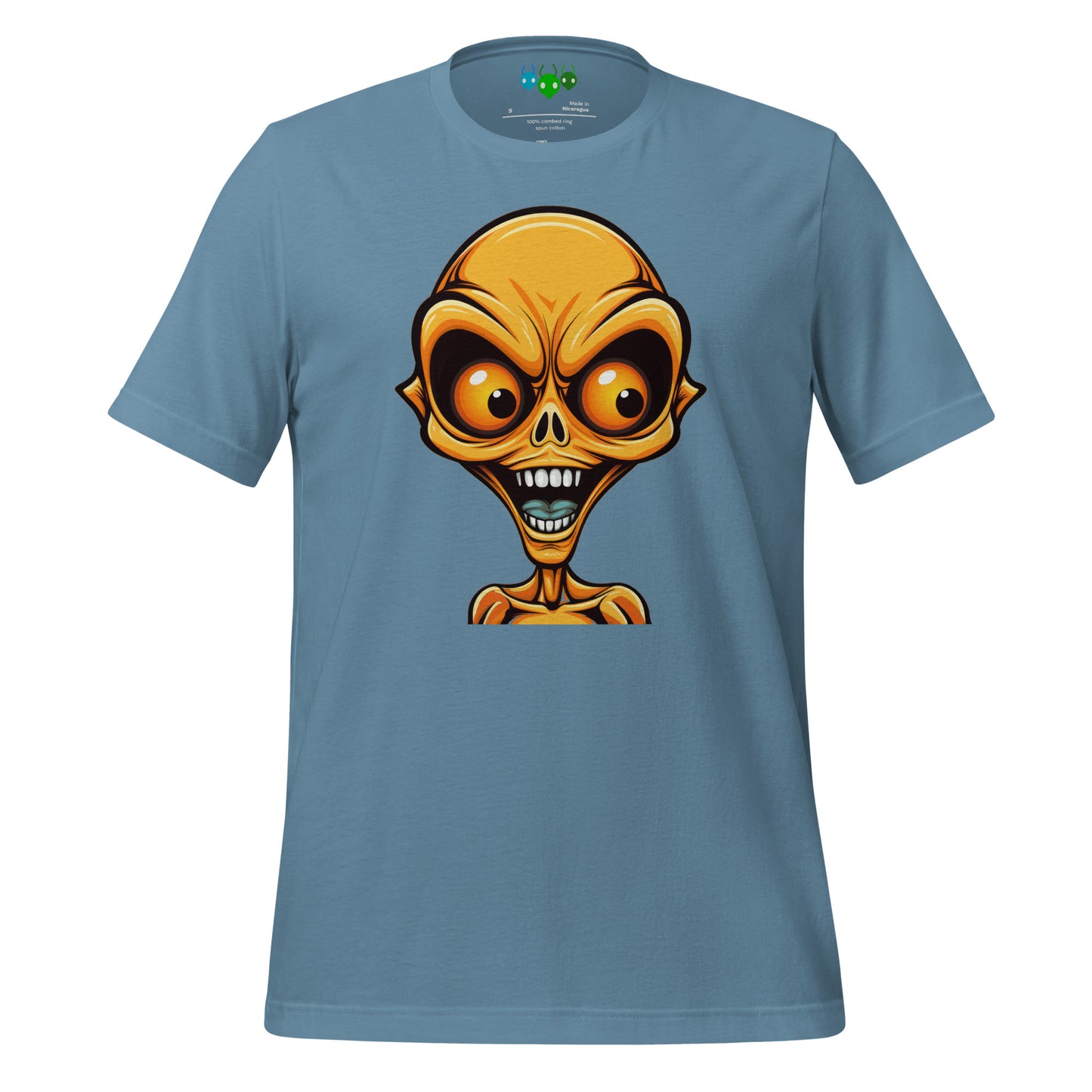 Orange Bug-eye Alien T-shirt