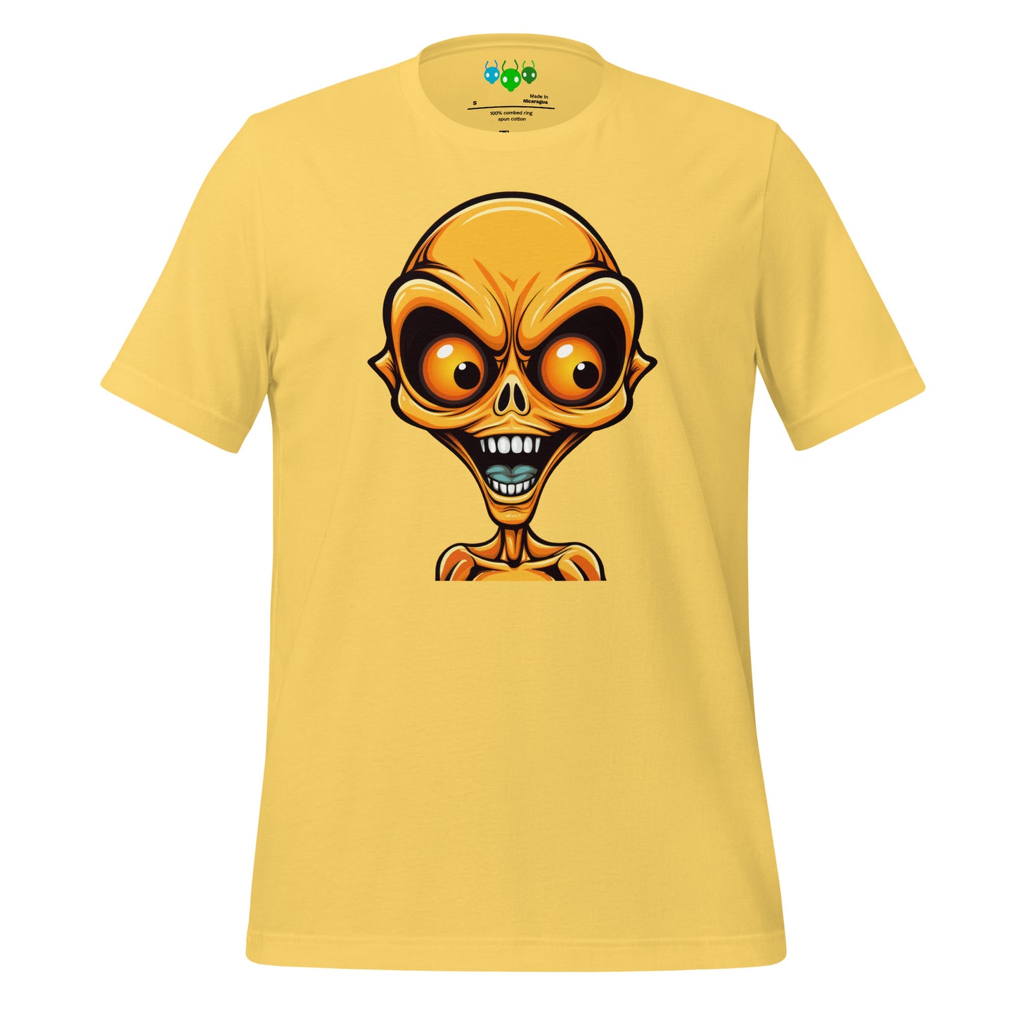 Orange Bug-eye Alien T-shirt