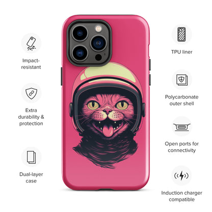 Pink Alien Cat Cosmonaut Tough Case for iPhone®