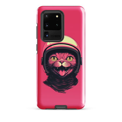 Pink Alien Cat Cosmonaut Tough Case for Samsung®