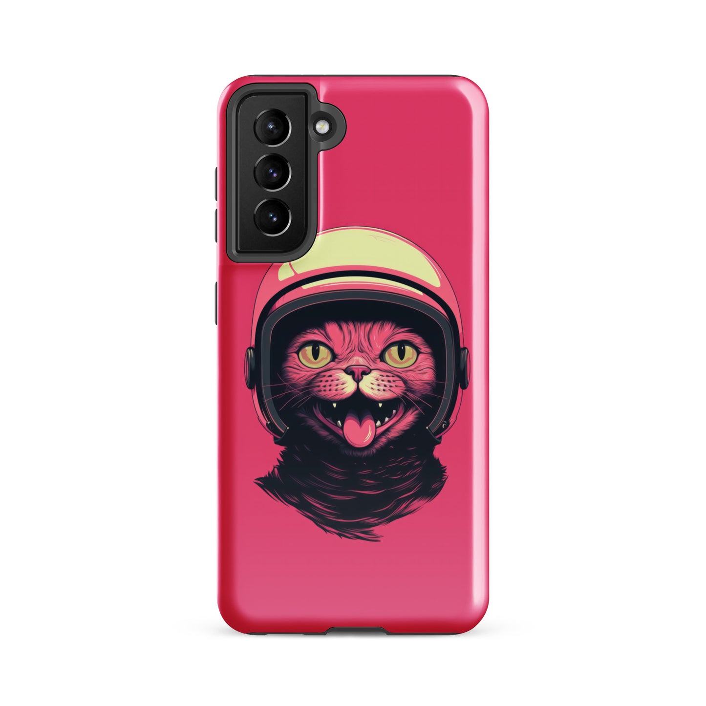 Pink Alien Cat Cosmonaut Tough Case for Samsung®