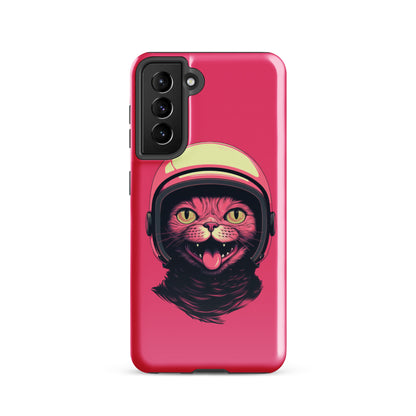 Pink Alien Cat Cosmonaut Tough Case for Samsung®