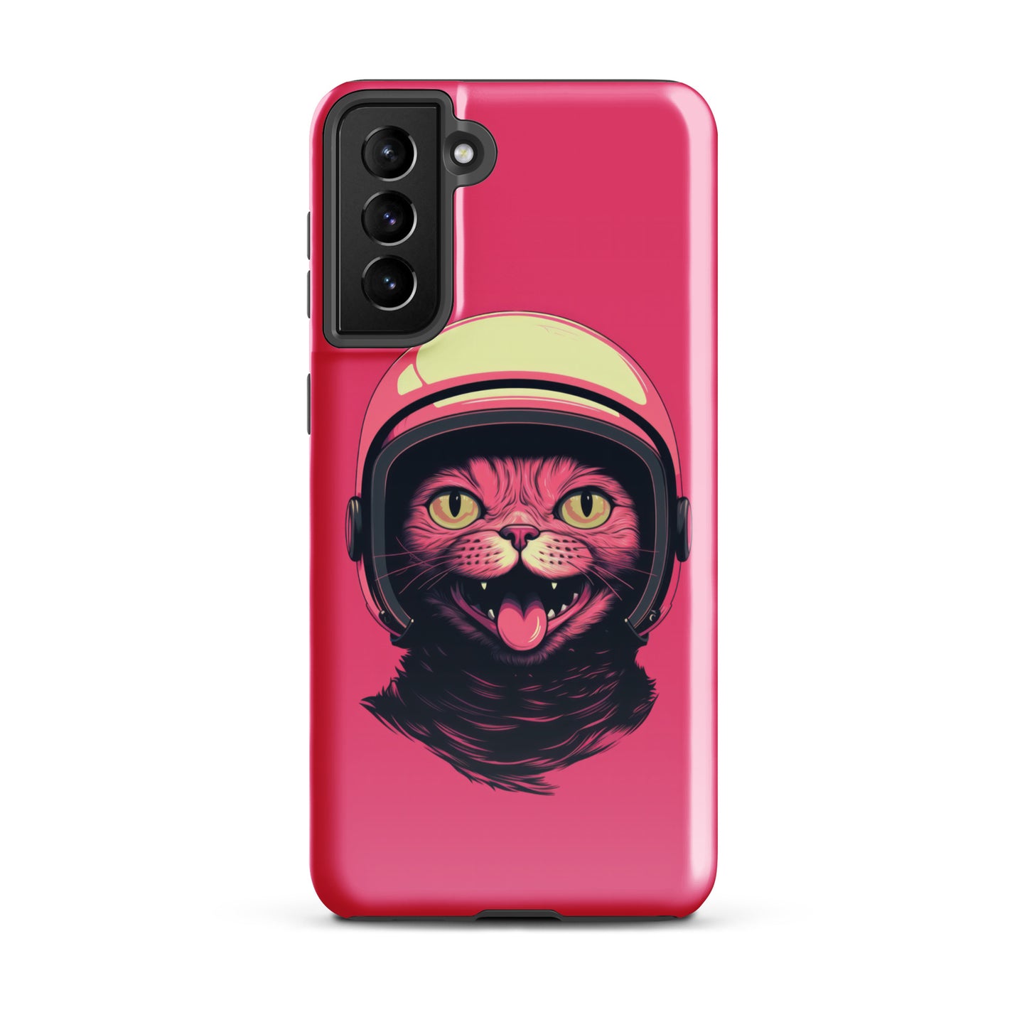 Pink Alien Cat Cosmonaut Tough Case for Samsung®