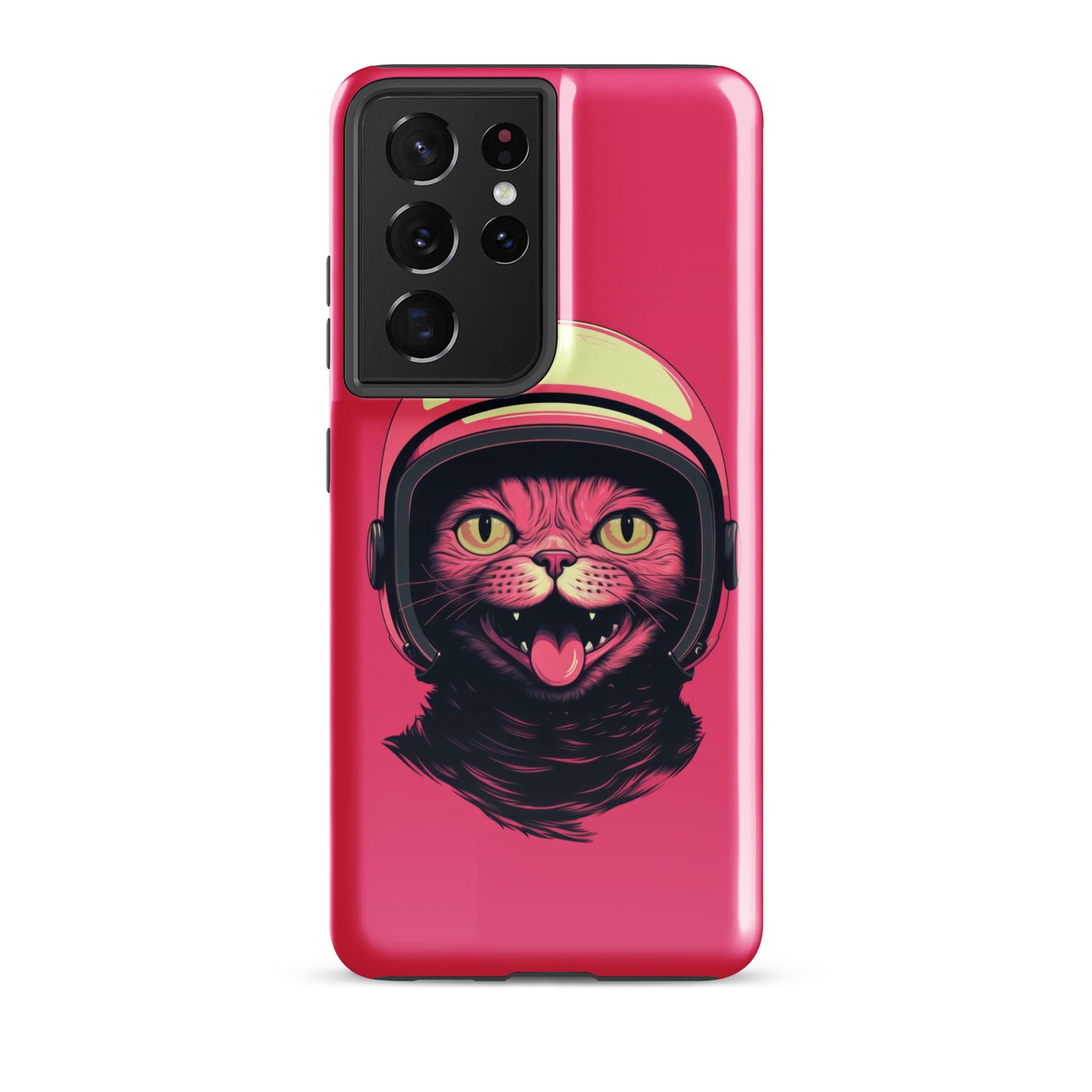 Pink Alien Cat Cosmonaut Tough Case for Samsung®