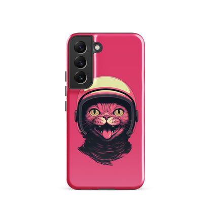 Pink Alien Cat Cosmonaut Tough Case for Samsung®