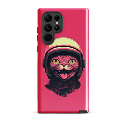 Pink Alien Cat Cosmonaut Tough Case for Samsung®