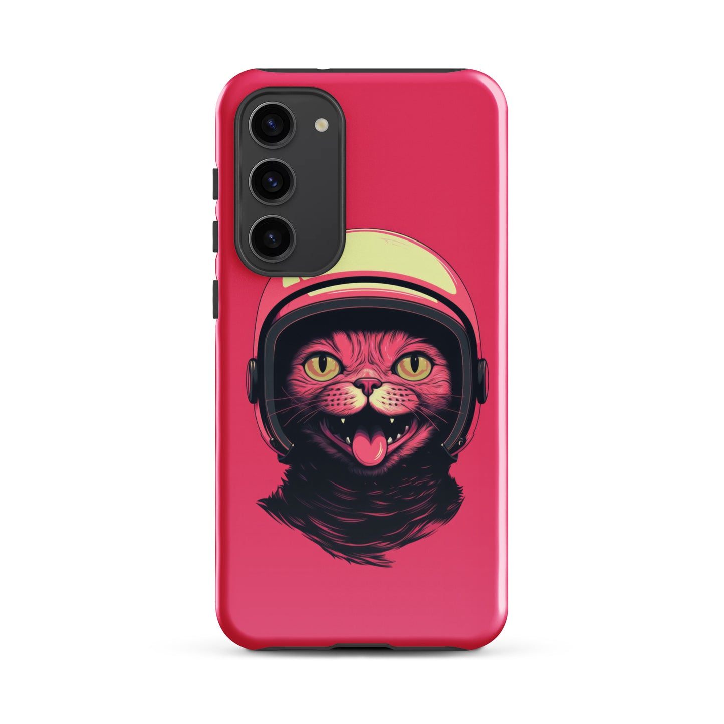 Pink Alien Cat Cosmonaut Tough Case for Samsung®