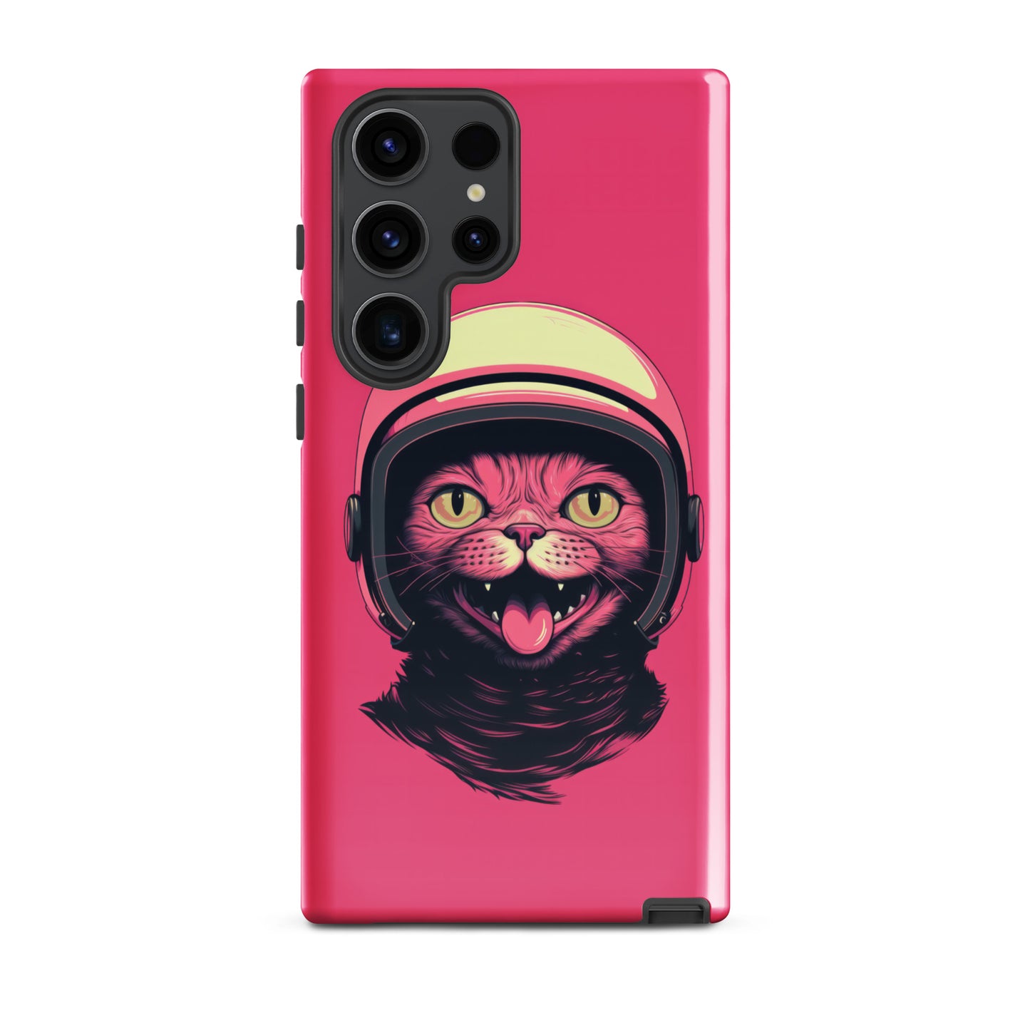 Pink Alien Cat Cosmonaut Tough Case for Samsung®