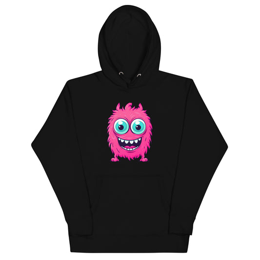 Hairy Pink Alien Monster Hoodie