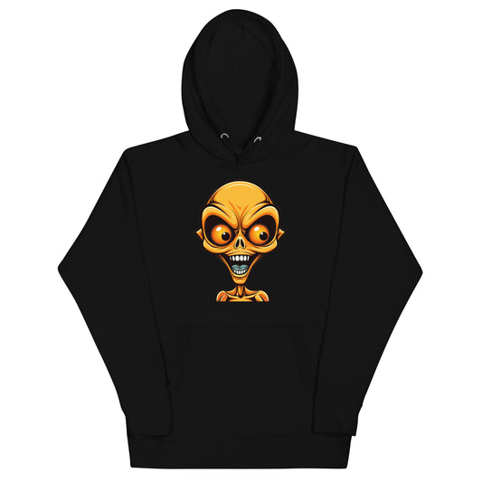 Orange Bug-eye Alien Hoodie