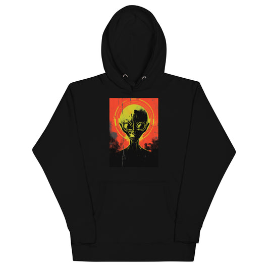 Red Righteous Alien Head Hoodie