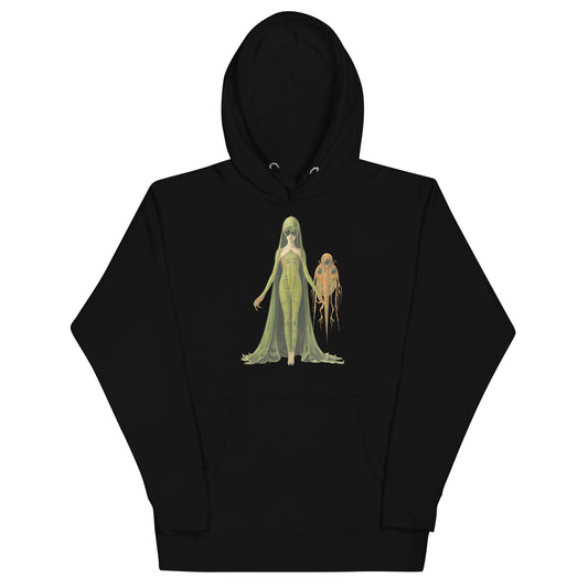 Green Lady Alien & Pet | గ్రీన్ లేడీ ఏలియన్ Hoodie