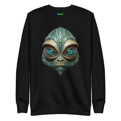 Alien Lizard Head | એલિયન લિઝાર્ડ હેડ Premium Sweatshirt