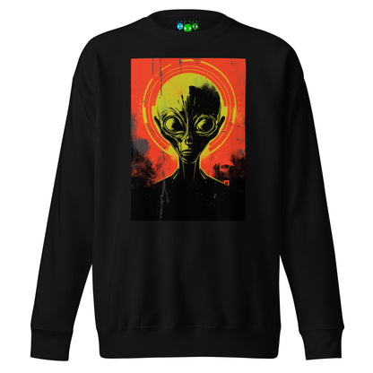 Red Righteous Alien Head Premium Sweatshirt