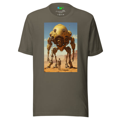 Standing Yellow Frog Mech | Science Fiction T-shirt