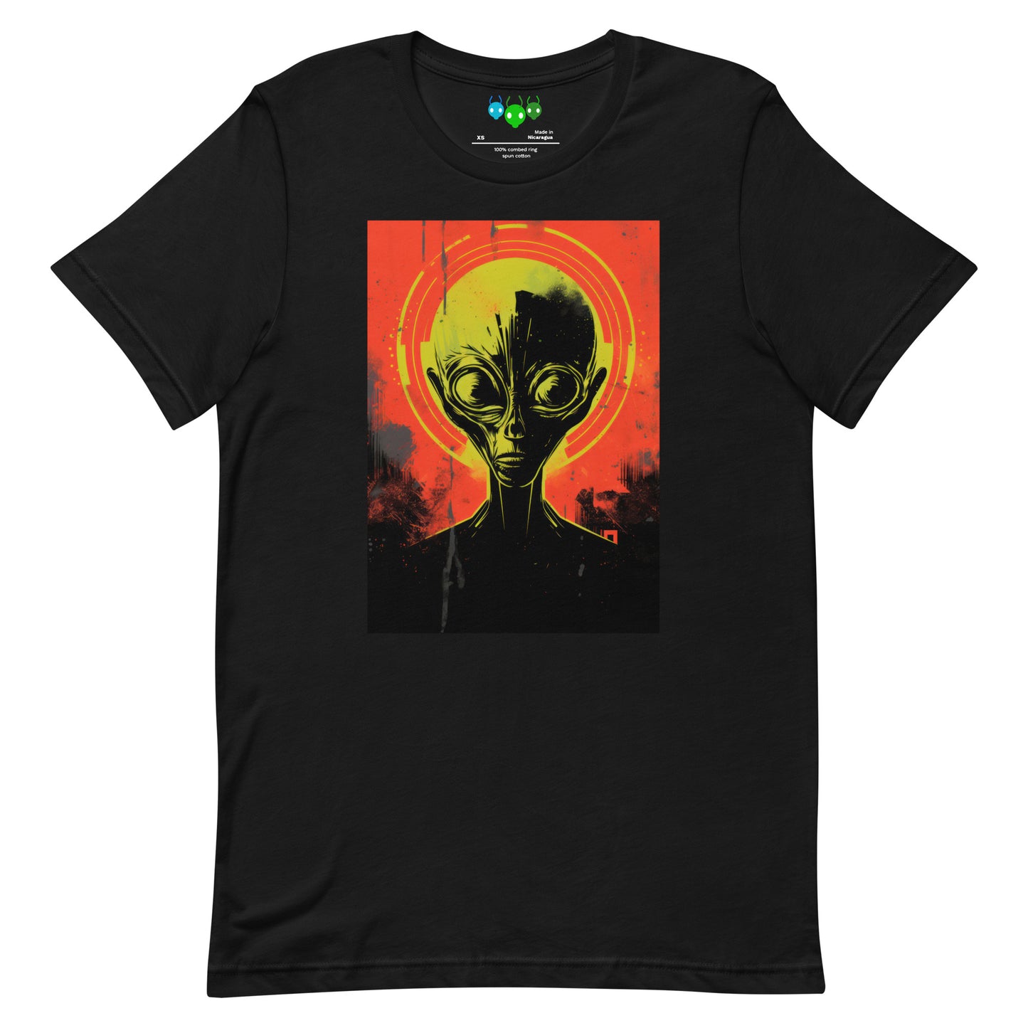 Red Righteous Alien Head T-shirt