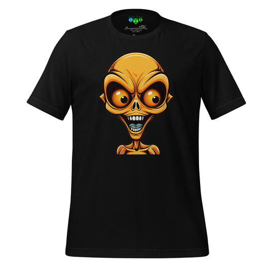 Orange Bug-eye Alien T-shirt