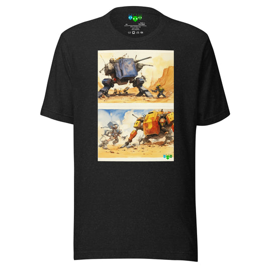 Mini Cartoon Mech Battle | Science Fiction T-shirt