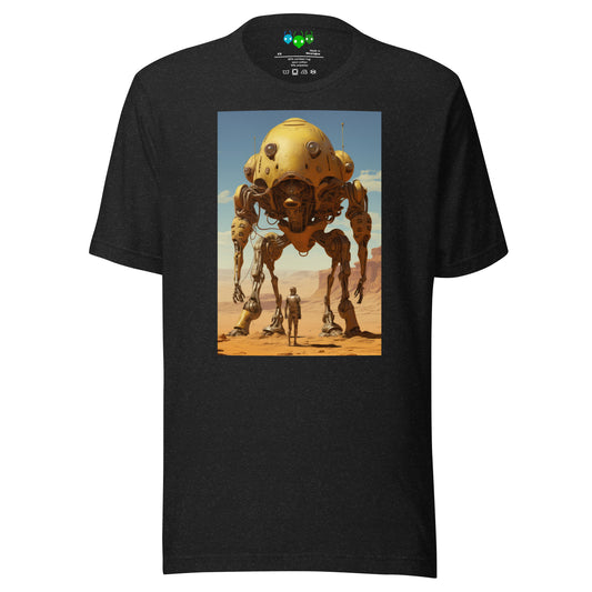 Standing Yellow Frog Mech | Science Fiction T-shirt