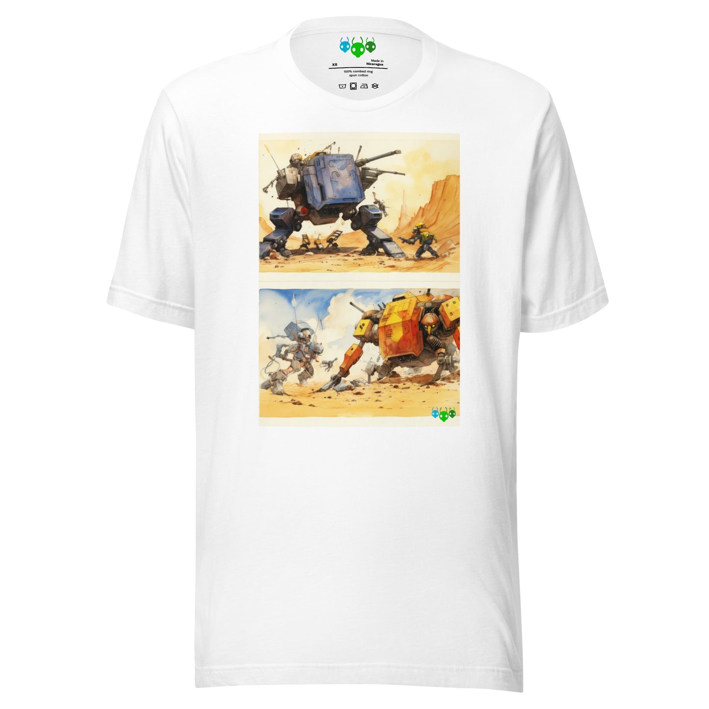 Mini Cartoon Mech Battle | Science Fiction T-shirt