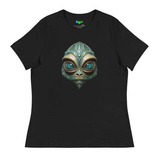 Women's Alien Lizard Head | એલિયન લિઝાર્ડ હેડ  Relaxed T-Shirt